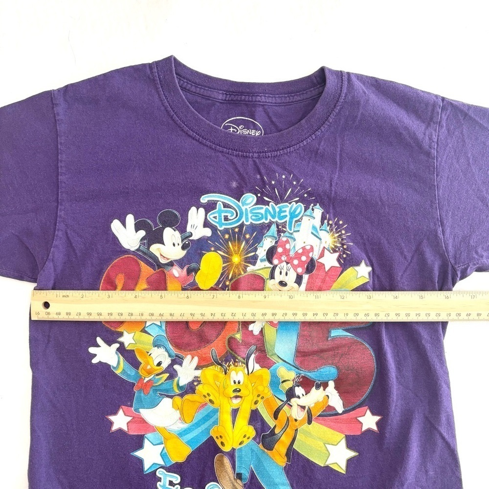 2015 Kids Disney World Florida Fab 5 Purple T-Shirt Size YS (6/8) - Picture 5 of 6
